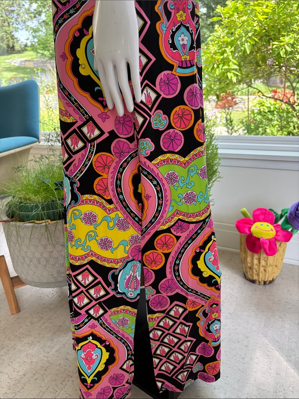 Trina Turk Psychedelic Halter Sarong Dress - Picture 6 of 9